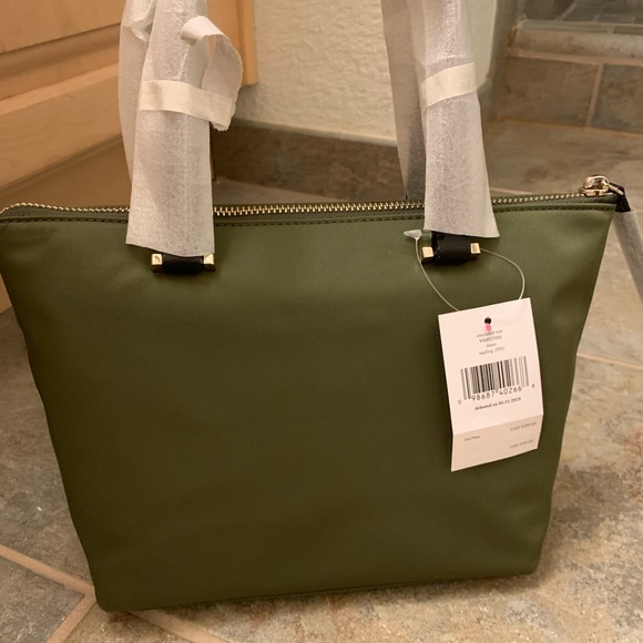INSULATED TOTE KATE SPADE NYLON MINI GREEN LUNCH - Picture 3 of 7